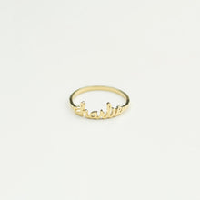 Custom Stacking Name Ring