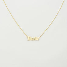 Custom Gothic Name Necklace