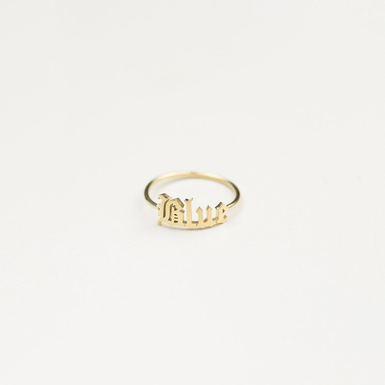 Gothic Name Ring