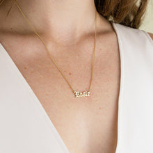 Custom Gothic Name Necklace