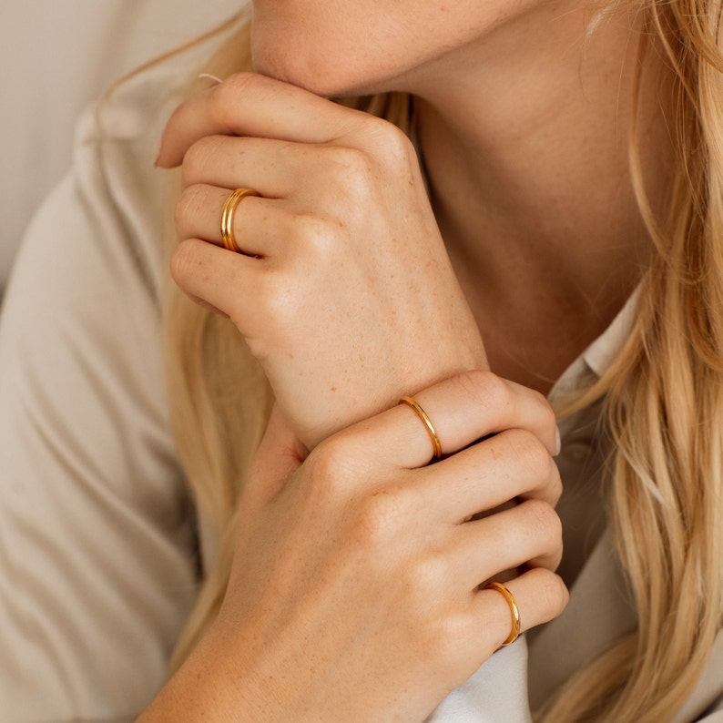 Custom Engraved Thin Band Ring