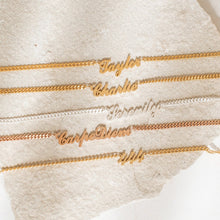 Custom Script Name Necklace