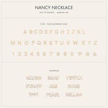 Dainty Pavé Name Necklace with Curb Chain