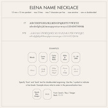 Engraved Name Pendant Necklace