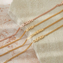 Custom Name Bracelet on Curb Chain