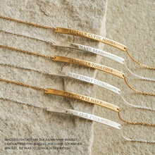 Engraved Name Bar Bracelet