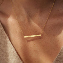 Engraved Name Bar Necklace