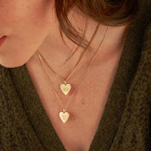 Engraved Heart Pendant Necklace