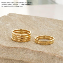 Dainty Stacking Name Ring